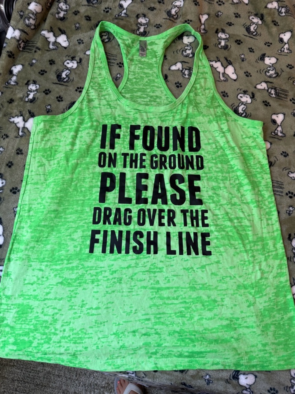 Next Level Apparel Neon Green Tie-Dye Top